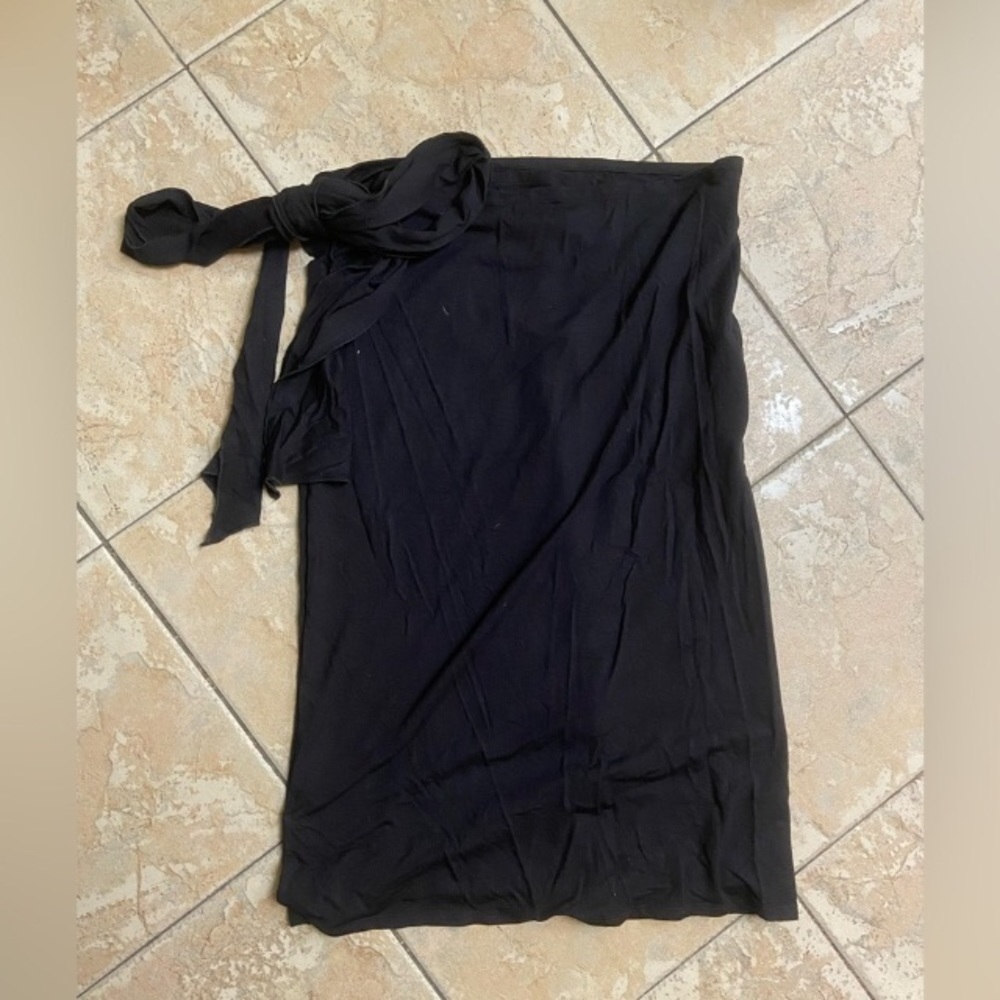 Black Wrap-Skirt | Mimu Maxi